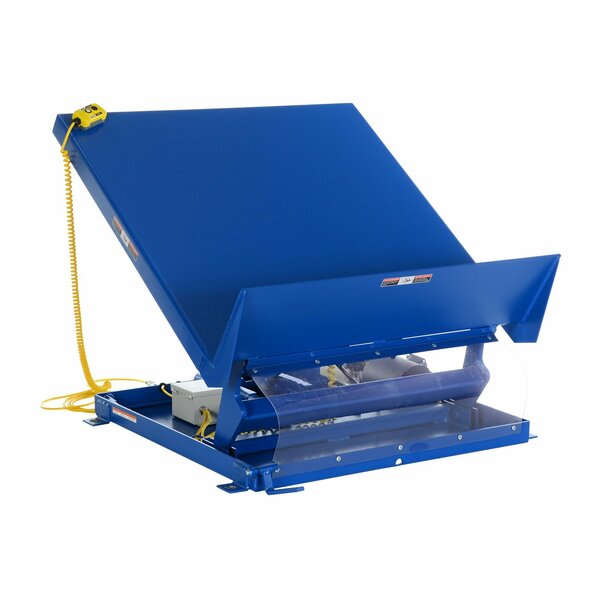 Vestil 54" X 48" Blue Lift Table, Load Cap. 4000 lb., 230V, Overall Height: 42-1/4" UNI-5448-4-BLU-230-1